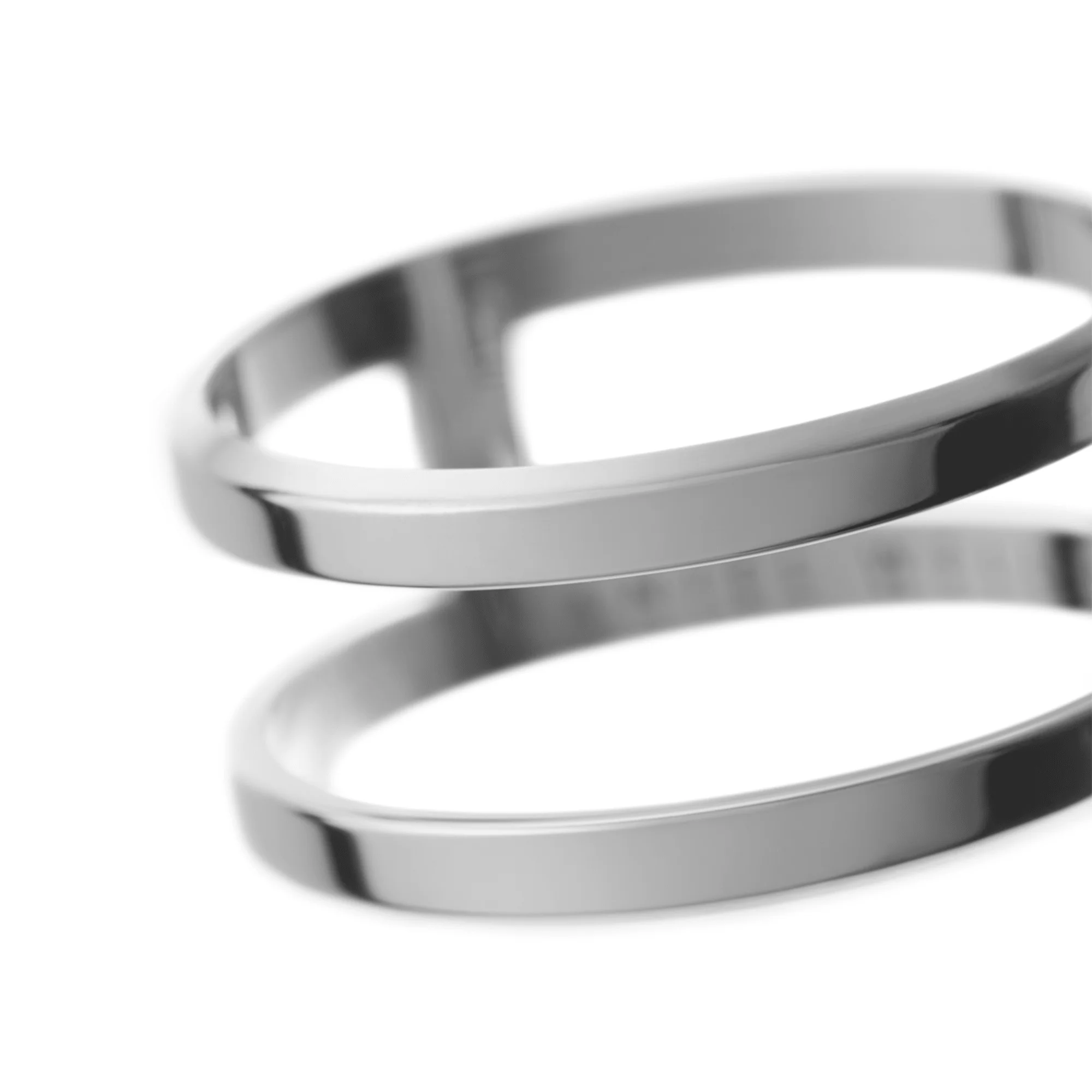 Elan Dual Ring Silver - Image 3
