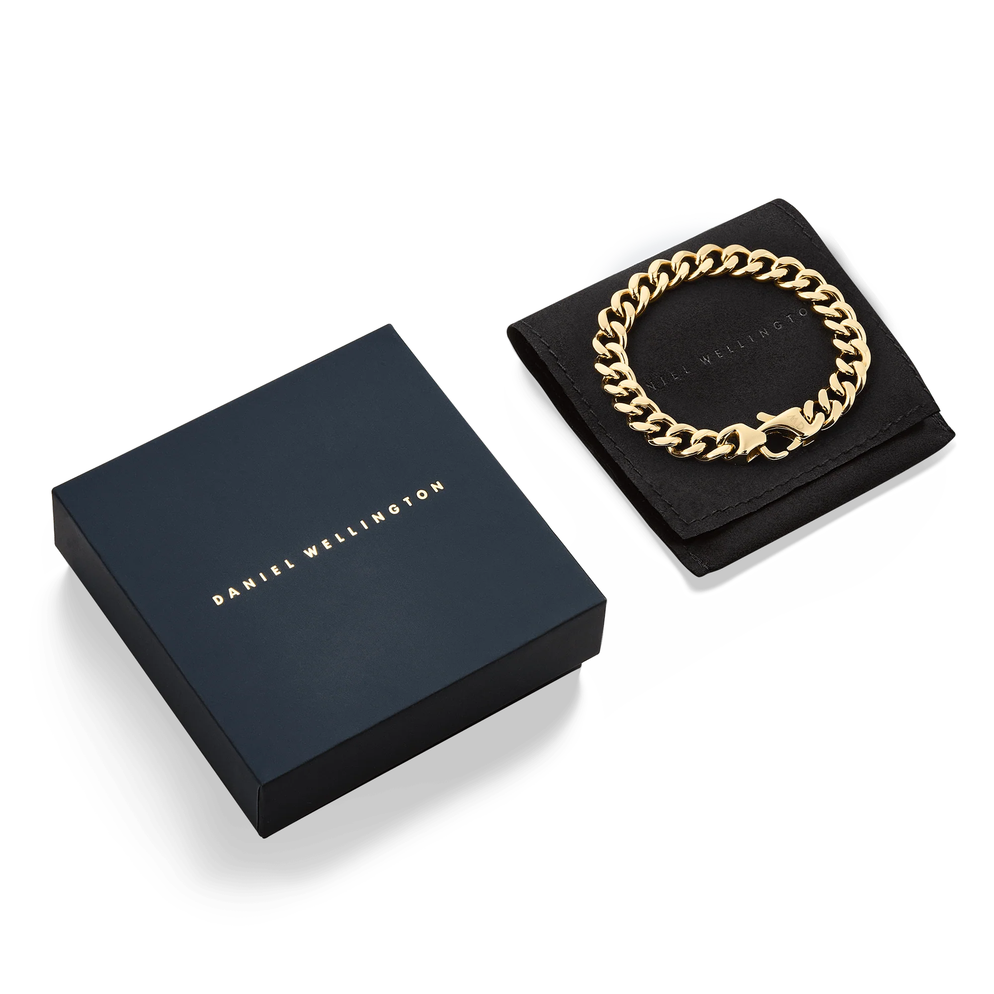 Ellipse Cuban Chain Bracelet Gold - Image 5