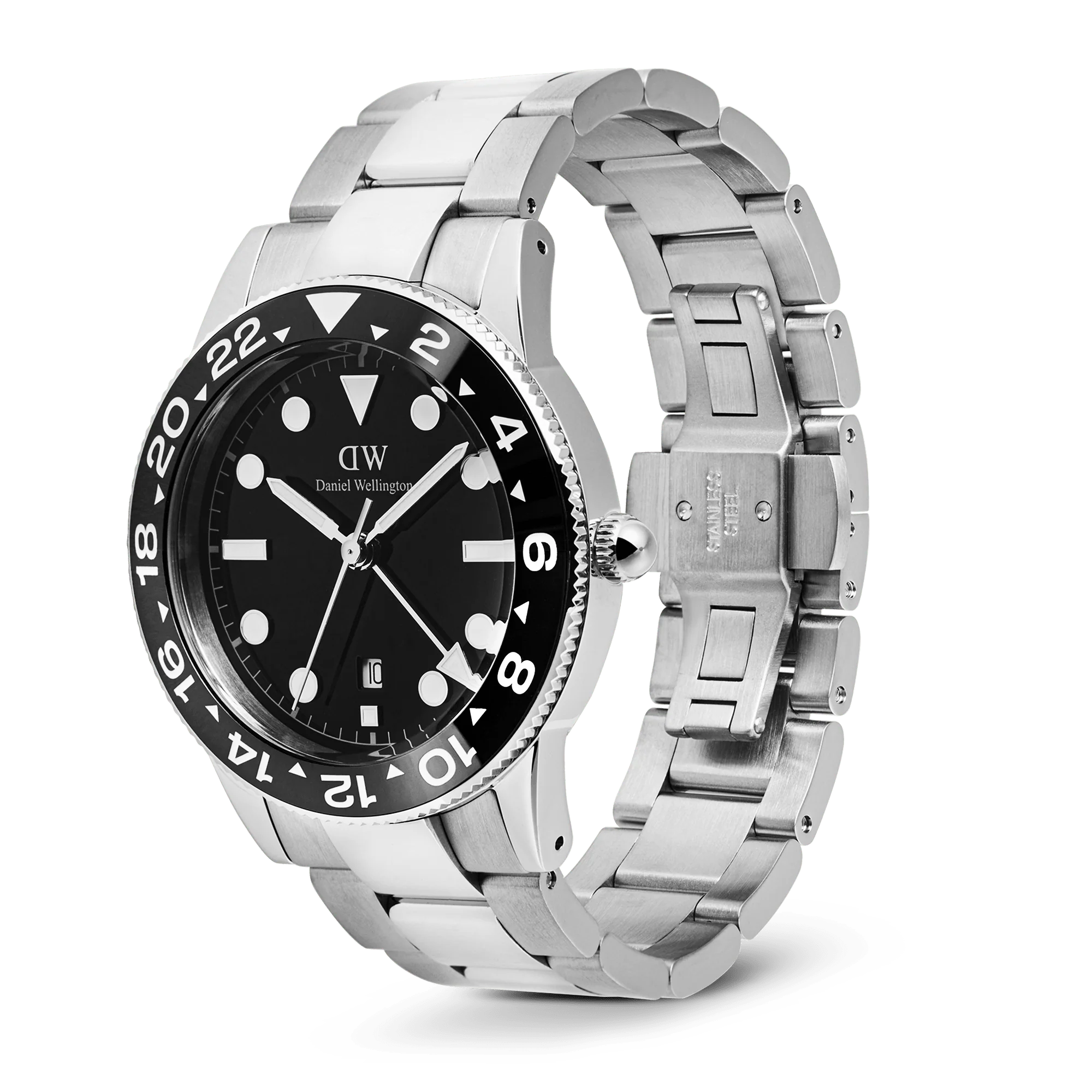 Iconic GMT Link Black Ceramic Bezel Silver - Image 5