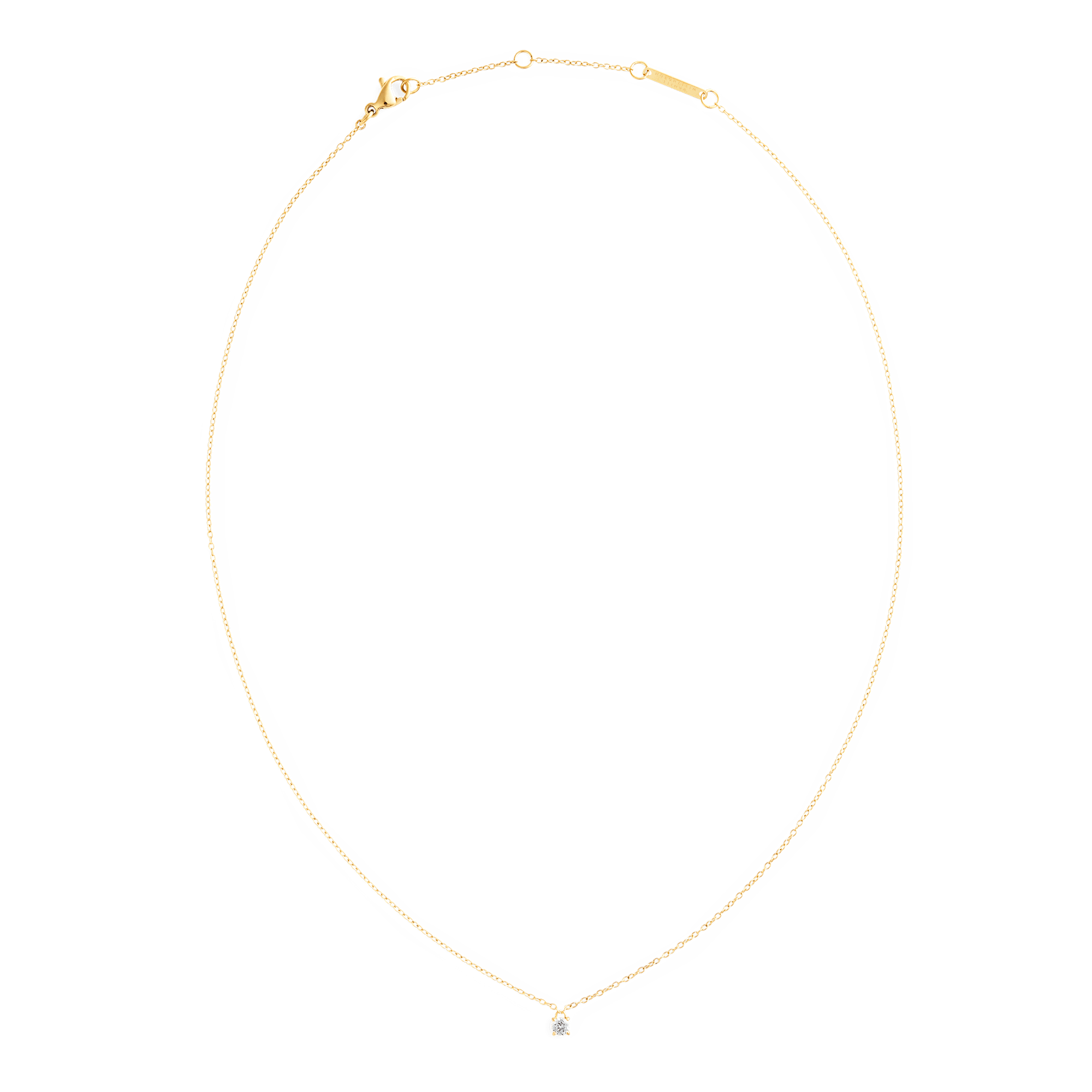 Mirelle Solitaire Necklace Gold - Image 3