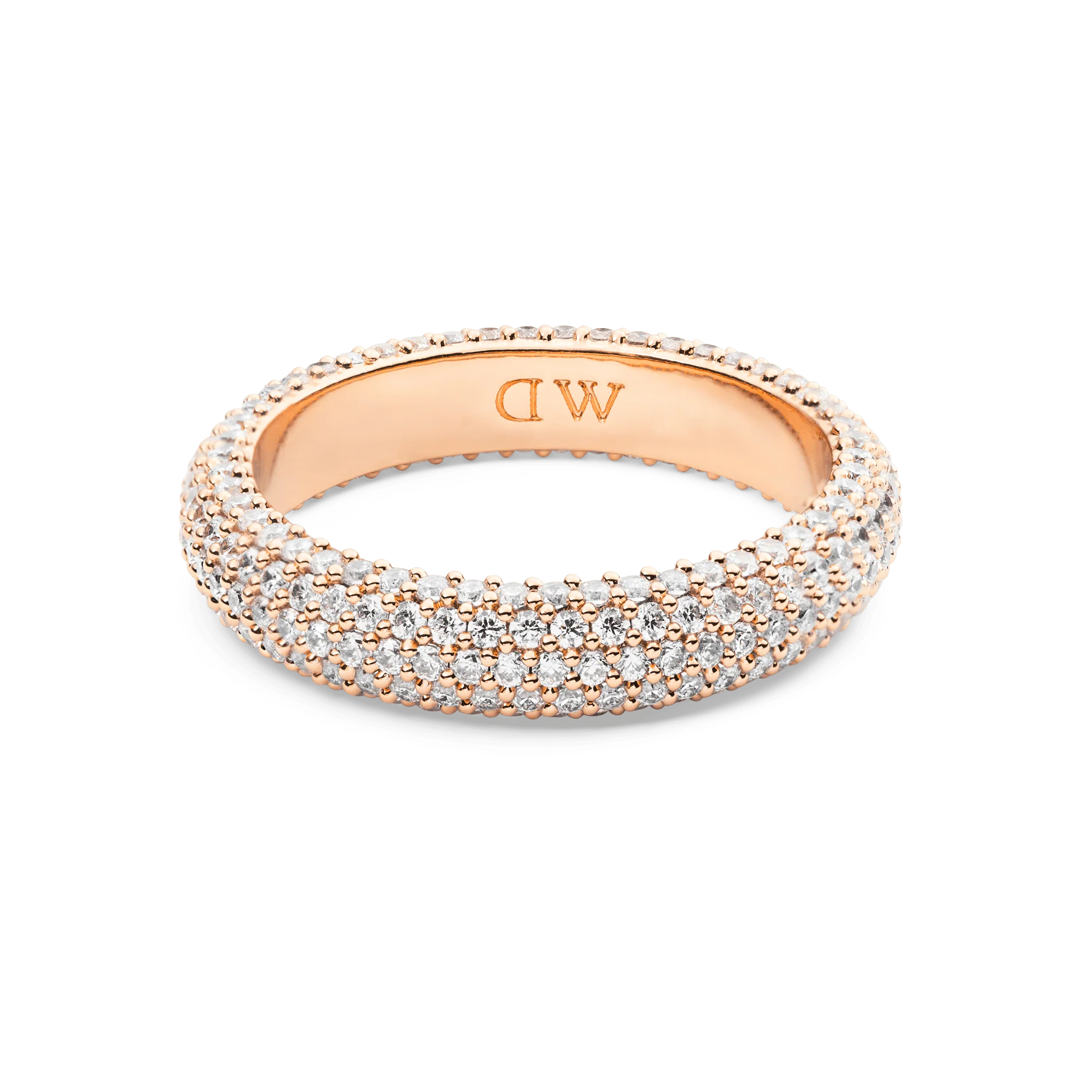 Pavé Ring Rose Gold 5 mm - Image 3