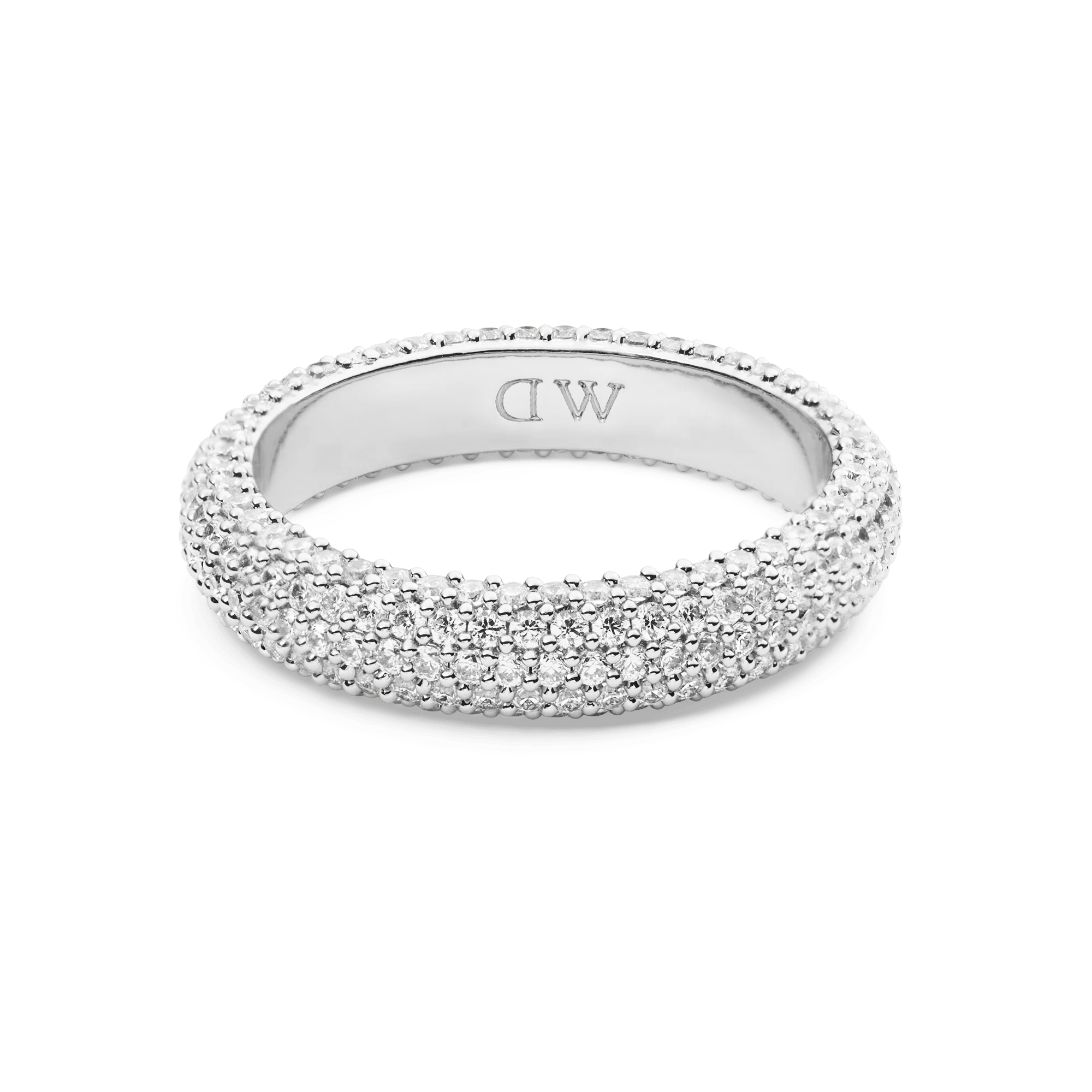 Pavé Ring Silver 5 mm - Image 3