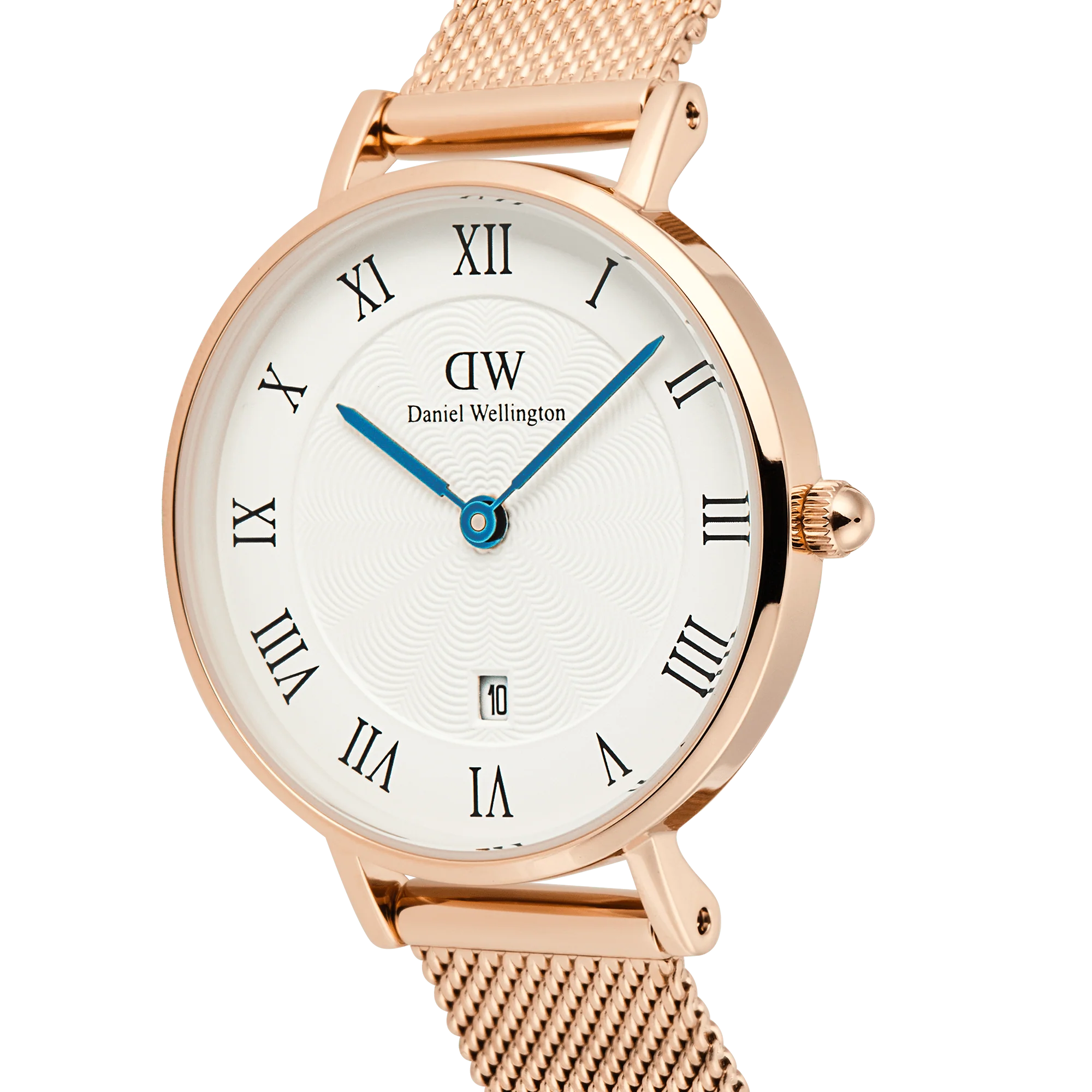 Petite Roman Numerals Date Rose Gold - Image 4