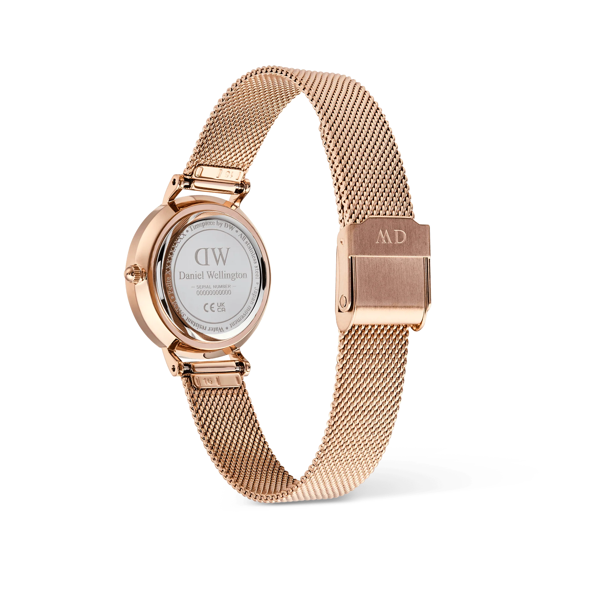 Petite Roman Numerals Date Rose Gold - Image 5